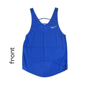 Nike Mesh Athletic Tank Royal Blue Xtra Small